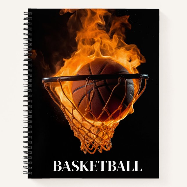 Cuaderno Bloc de notas de baloncesto (Anverso)