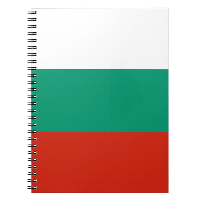 Cuaderno Bloc de notas de bandera búlgara patriótica (Frente)