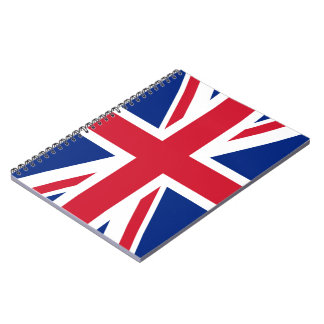 Cuaderno Bloc de notas de bandera de Jack de unión