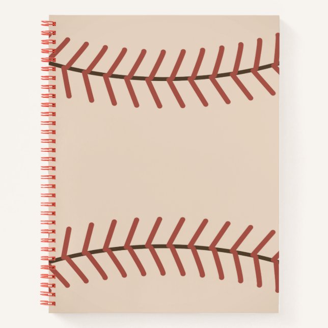 Cuaderno Bloc de notas de béisbol (Anverso)