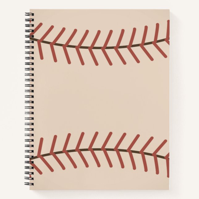 Cuaderno Bloc de notas de béisbol (Anverso)