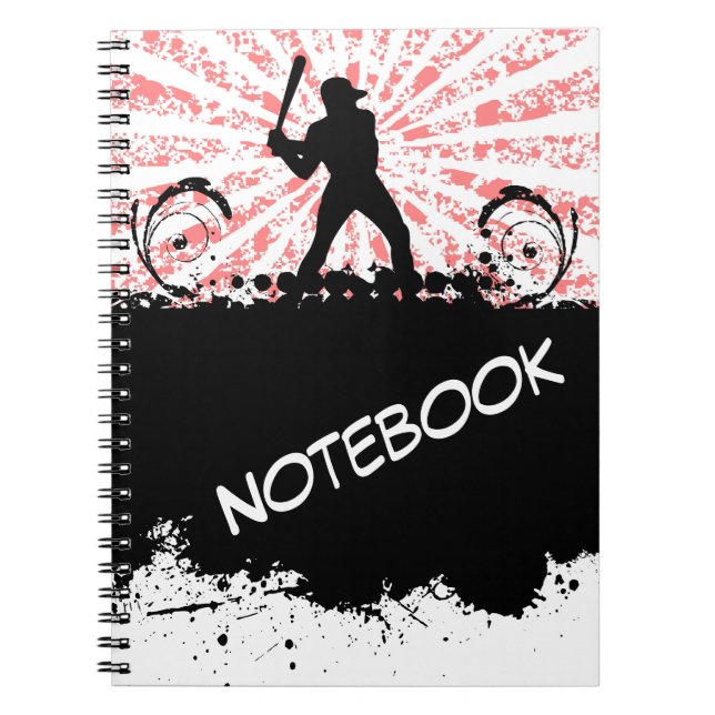 Cuaderno Bloc de notas de béisbol (Frente)