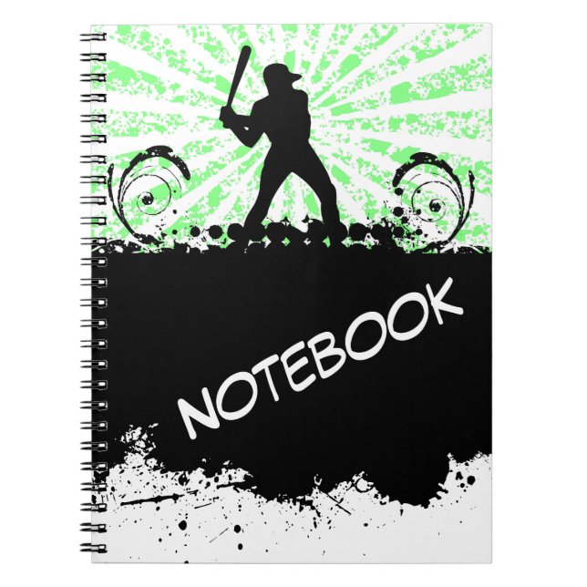 Cuaderno Bloc de notas de béisbol (Frente)