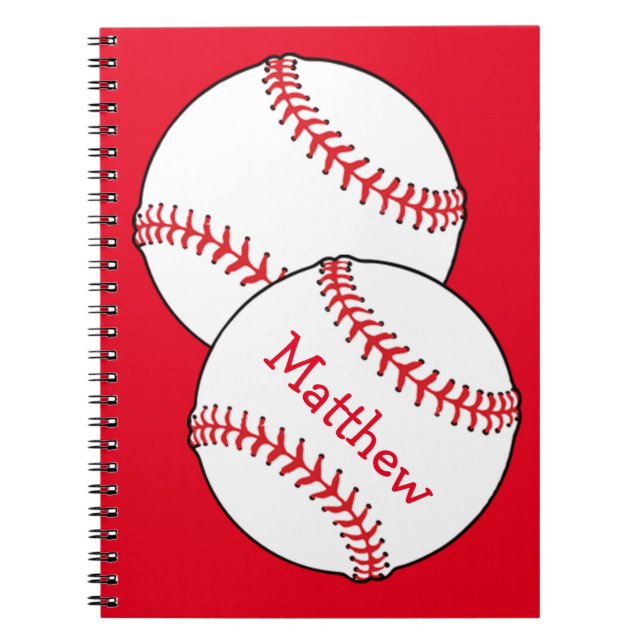 Cuaderno Bloc de notas de béisbol (Frente)