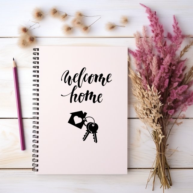 Cuaderno Bloc de notas de bienvenida con la clave Home Hous (Subido por el creador)