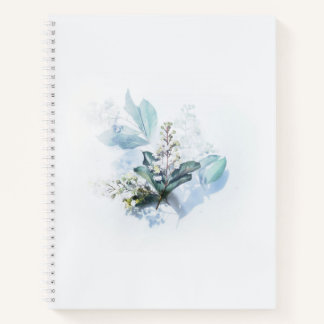 Cuaderno Bloc de notas de Blue Flowers College