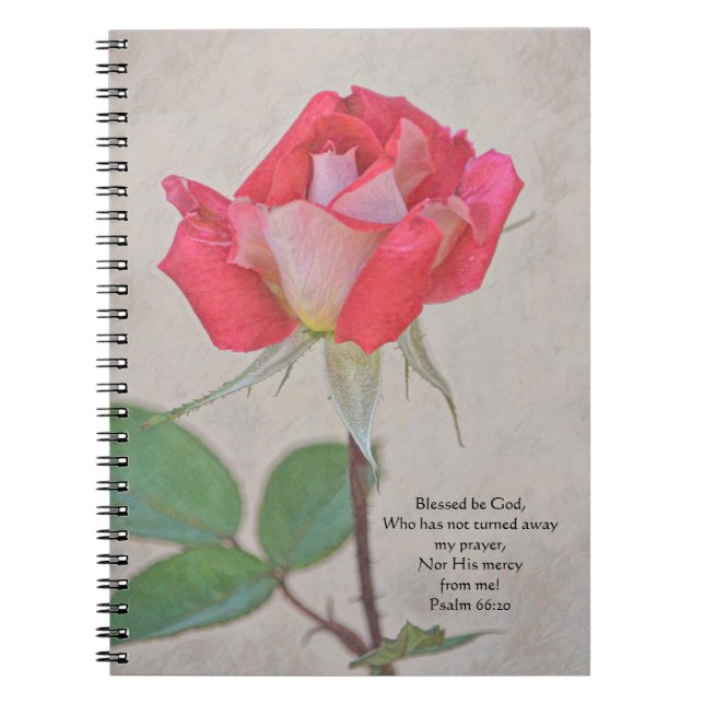 Cuaderno Bloc de notas de bonito Rosa rosa (Frente)