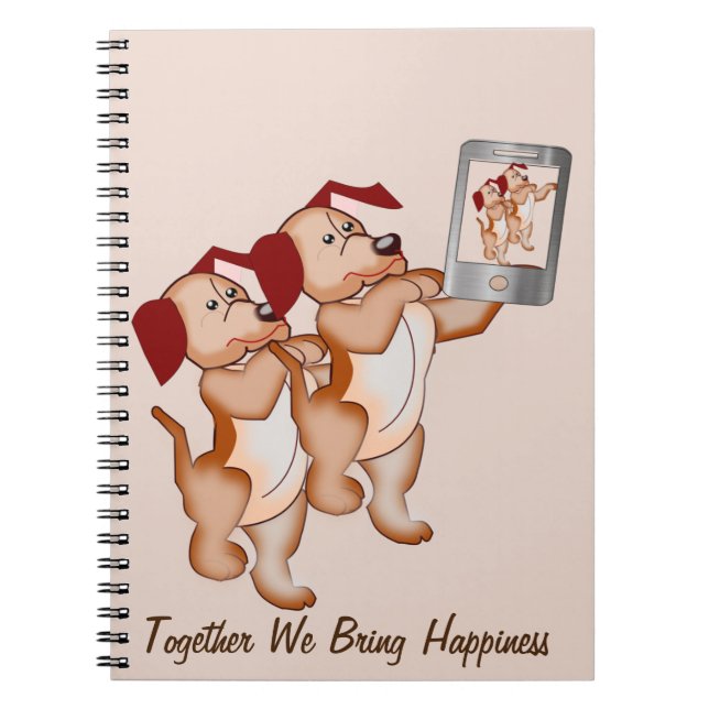 Cuaderno Bloc de notas de Buddies selfie (Frente)