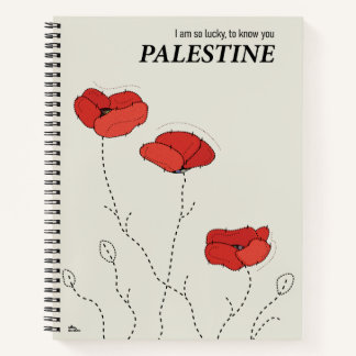 Cuaderno bloc de notas de cachorros de Palestina