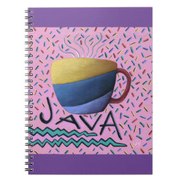 Cuaderno Bloc de notas de café Java