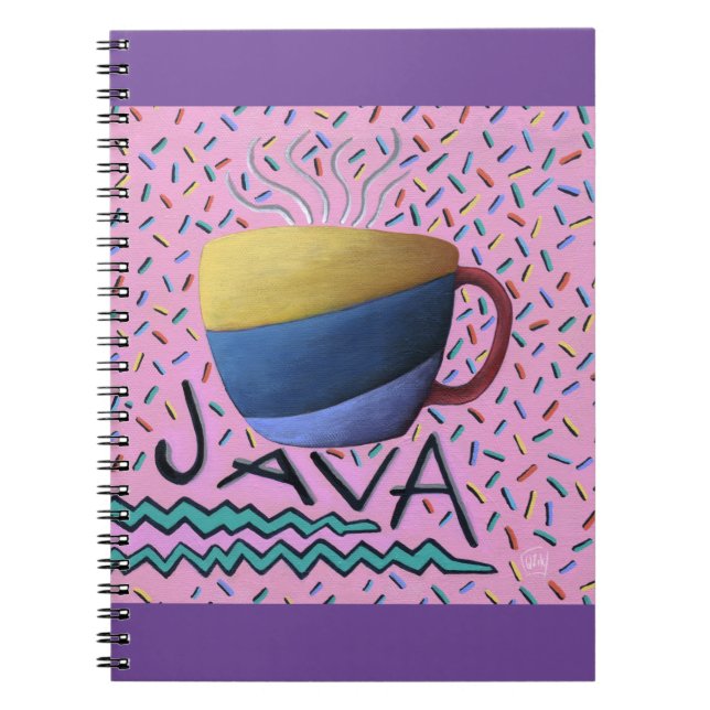 Cuaderno Bloc de notas de café Java (Frente)
