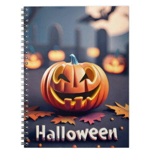 Cuaderno Bloc de notas de calabazas de Halloween