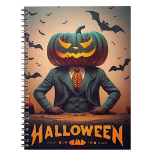 Cuaderno Bloc de notas de calabazas de Halloween