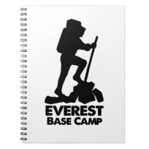 Bloc de notas de campamento base Everest
