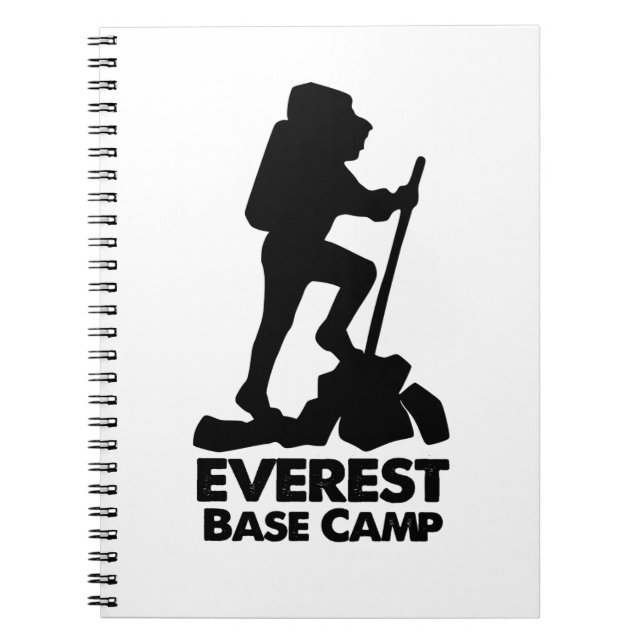 Cuaderno Bloc de notas de campamento base Everest (Frente)