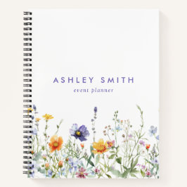 Cuaderno Bloc de notas de campo de flores silvestres