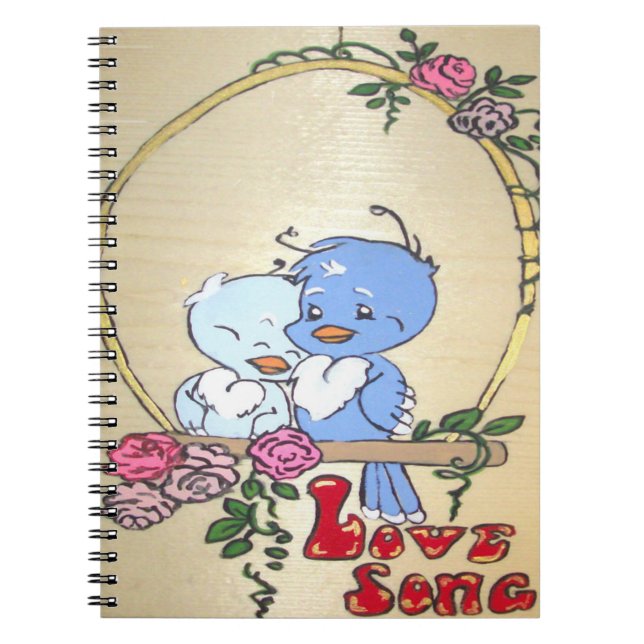 Cuaderno Bloc de notas de canción de amor (Frente)