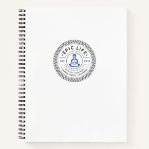 Cuaderno Bloc de notas de caoba espiritual de vida épica