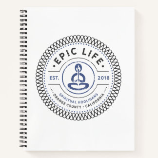 Cuaderno Bloc de notas de caoba espiritual de vida épica