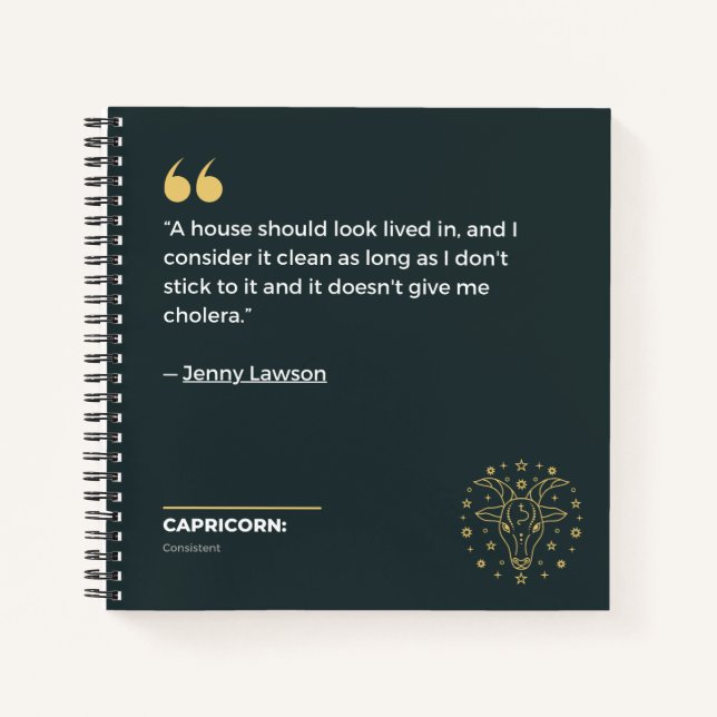 Cuaderno bloc de notas de Capricorn (Anverso)