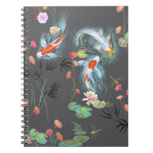 Cuaderno Bloc de notas de carbón de carbón de jardín de agu