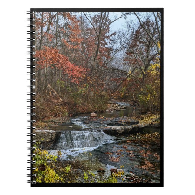 Cuaderno Bloc de notas de cascada de otoño (Frente)