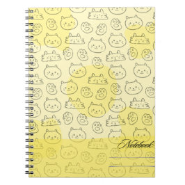 Cuaderno bloc de notas de Cat de patrón