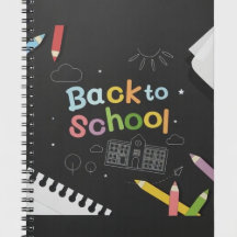 Bloc De Notas De Chalk De Vuelta A La Escuela