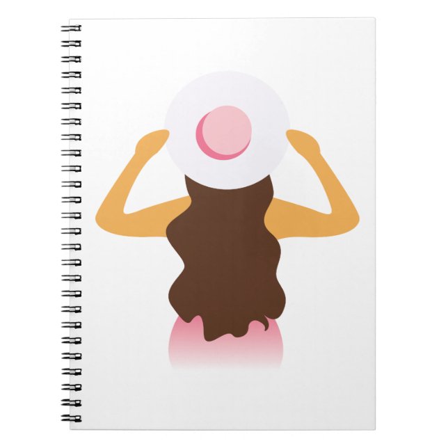 Cuaderno Bloc de notas de Chica de playa (Frente)