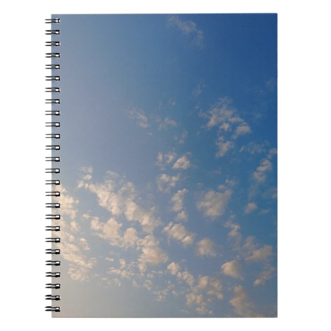 Cuaderno Bloc de notas de cielo azul (Frente)