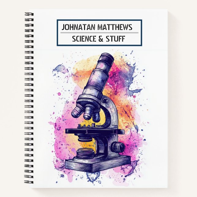 Cuaderno Bloc de notas de ciencia (Anverso)