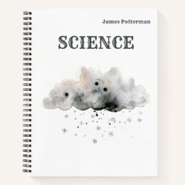 Cuaderno Bloc de notas de ciencias de la escuela