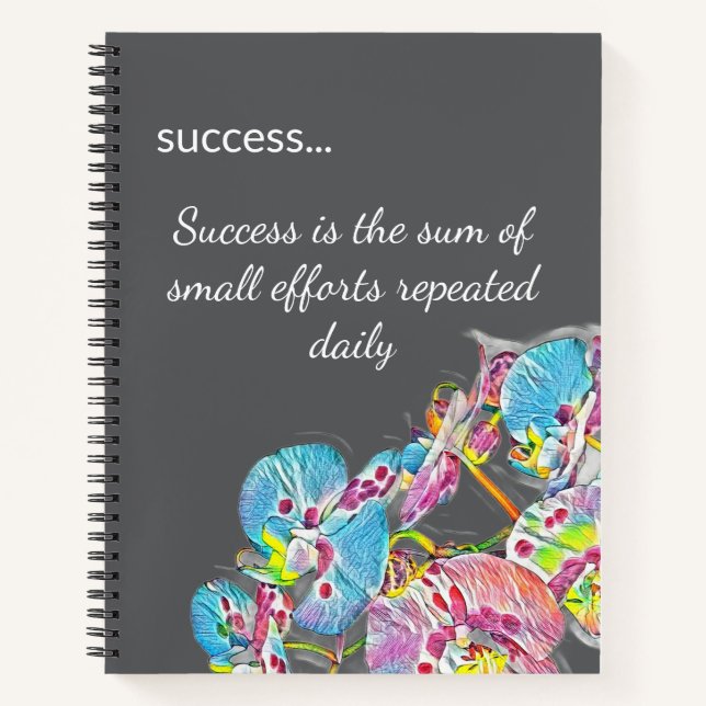 Cuaderno bloc de notas de citas inspiradoras (Anverso)