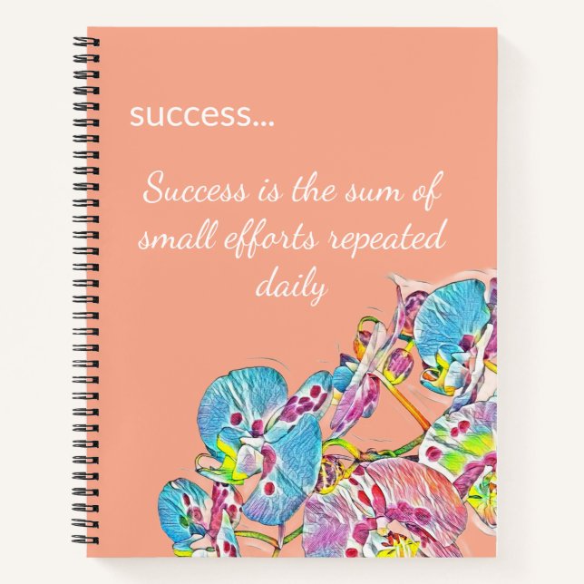 Cuaderno bloc de notas de citas inspiradoras (Anverso)