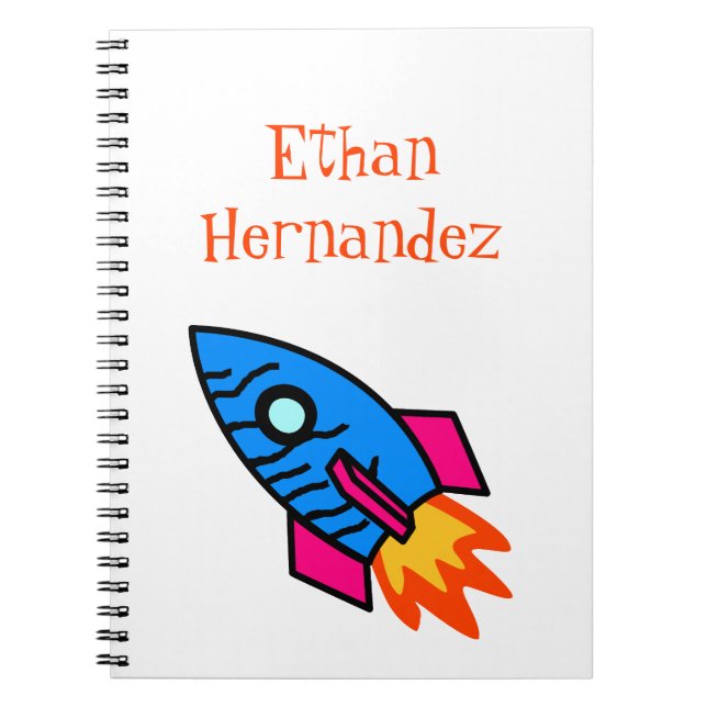 Cuaderno Bloc de notas de cohete (Frente)