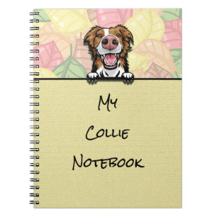 Cuaderno bloc de notas de color de borde con borde corto de