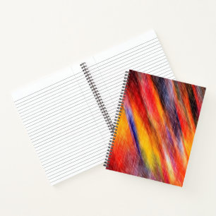 Cuaderno Bloc de notas de color de conjunto de sol abstract