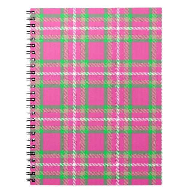 Cuaderno Bloc de notas de color rosa (Frente)