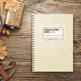Cuaderno Bloc de notas de composición beige