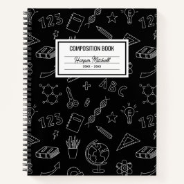 Cuaderno Bloc de notas de composición de Personalizado de i