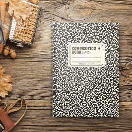 Cuaderno Bloc de notas de composición negra