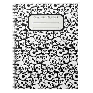 Cuaderno Bloc de notas de composición Skulls