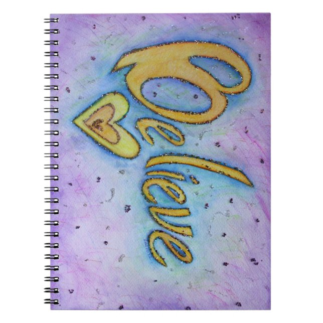 Cuaderno Bloc de notas de Créeme Heart Word Art (Frente)