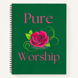 Cuaderno Bloc de notas de culto puro floral