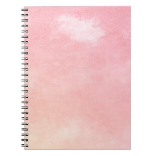 Cuaderno Bloc de notas de degradado de color de agua rosa s