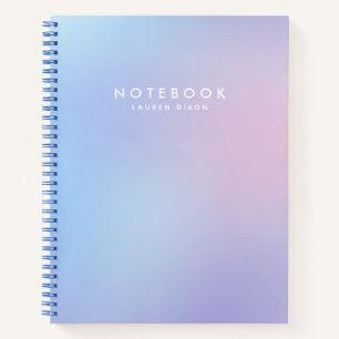 Cuaderno Bloc de notas de degradado Pastel