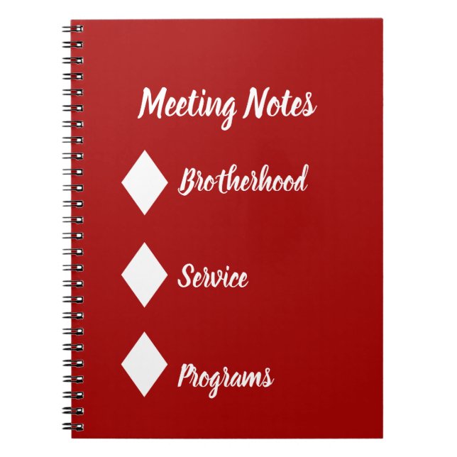 Cuaderno Bloc de notas de diamante | Mahogany Vida (Frente)