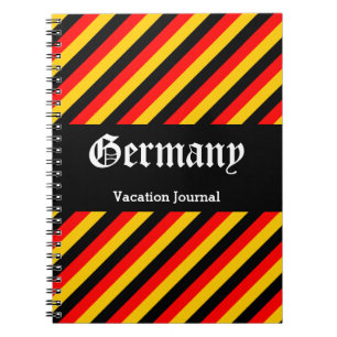 Cuaderno Bloc de notas de diario de vacaciones de Alemania