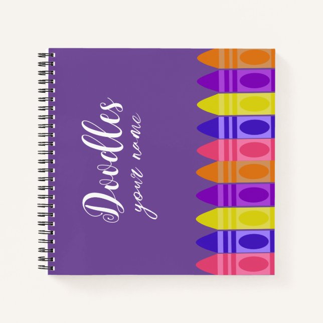 Cuaderno Bloc de notas de dibujo personalizado para cartele (Anverso)