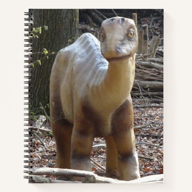 Cuaderno Bloc de notas de dinosaurios beige lindo (Anverso)